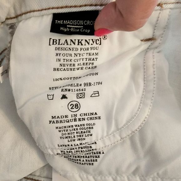 Revolve x Blank NYC Madison crop tie dye‎ high rise boho jeans size 27, 29 New - Picture 9 of 13